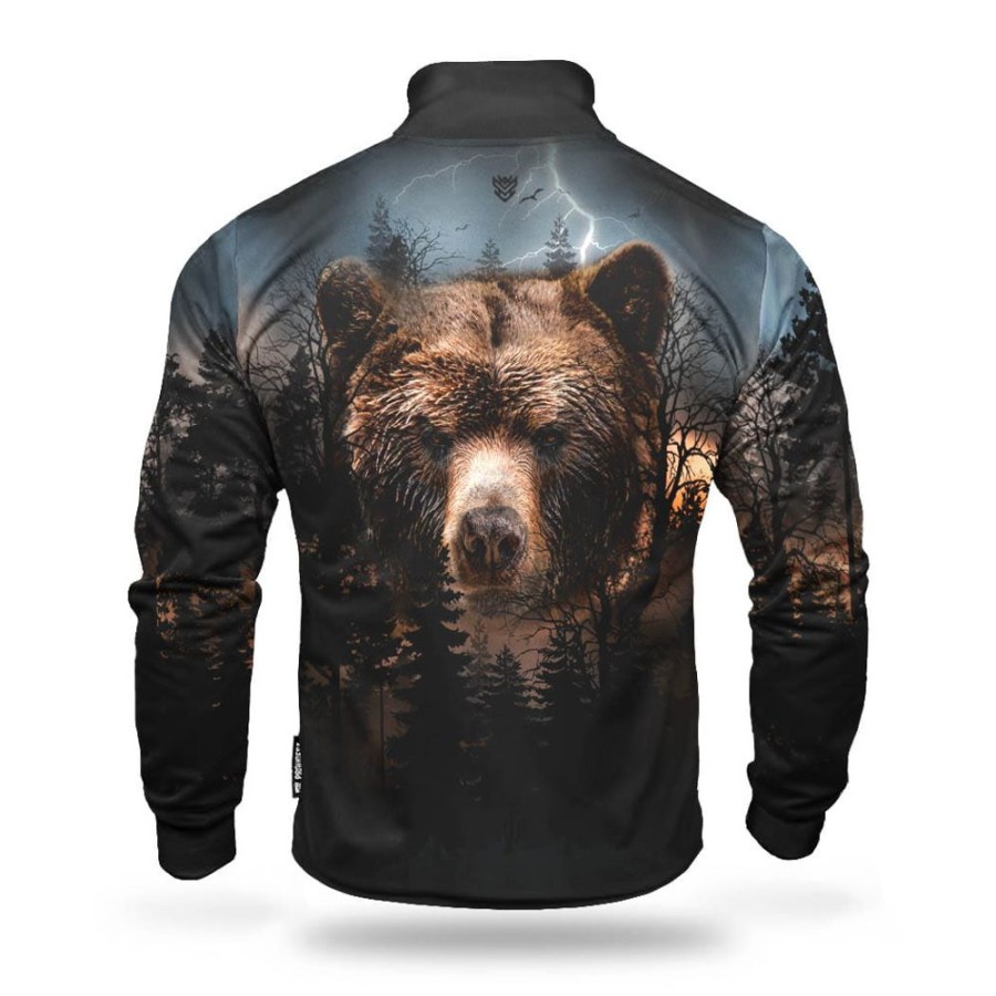 Mezczyzna Proudest | Bluza Rozpinana Ze Stojka Wild Bear Blue