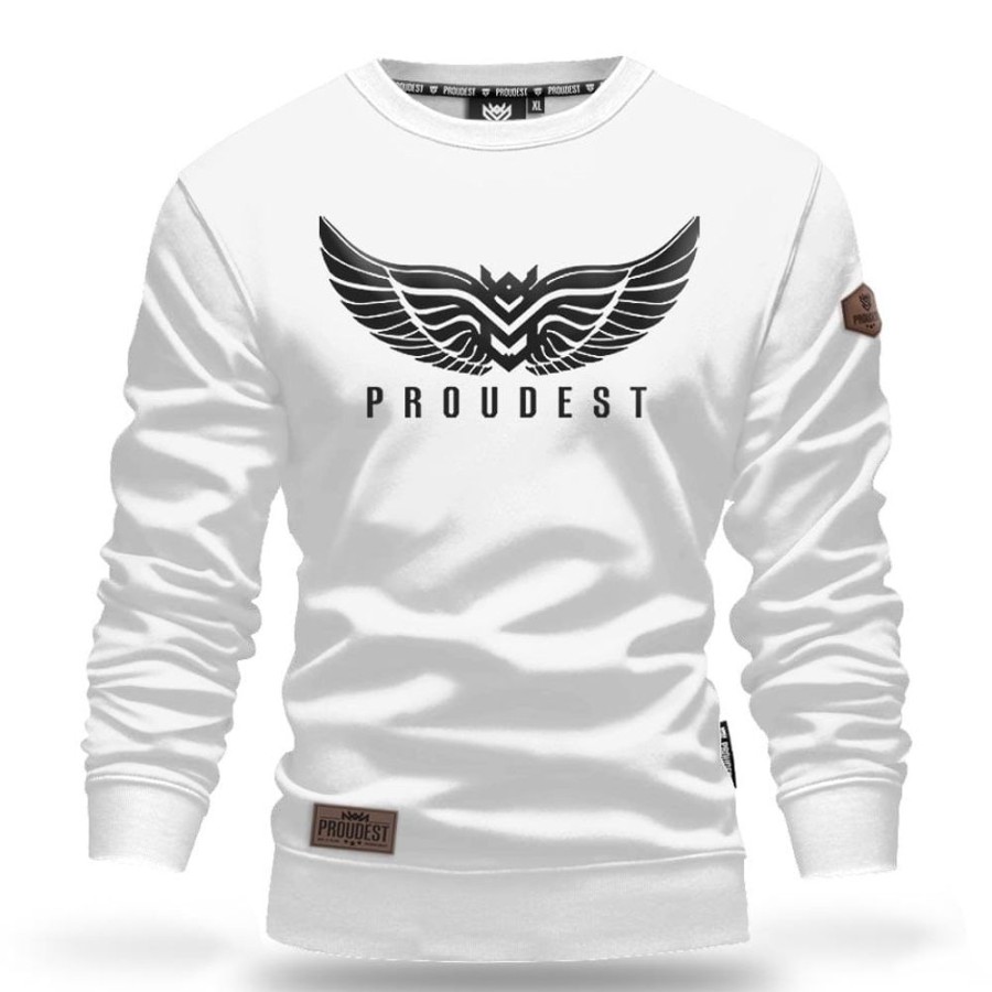 Mezczyzna Proudest | Bluza Klasyczna Wings White