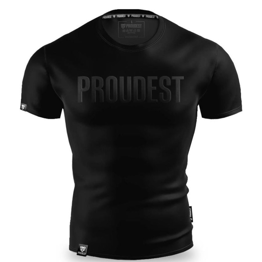 Mezczyzna Proudest | Koszulka Bawelniana Slim Black Logo