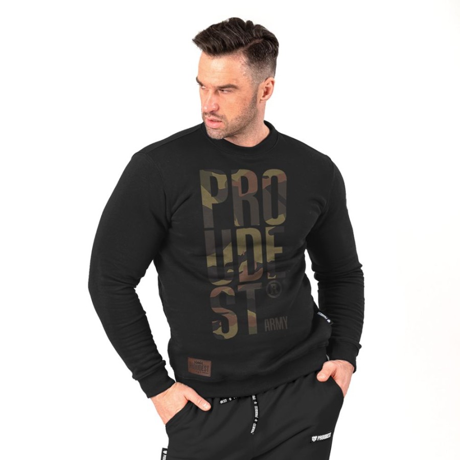 Mezczyzna Proudest | Bluza Klasyczna Army Black