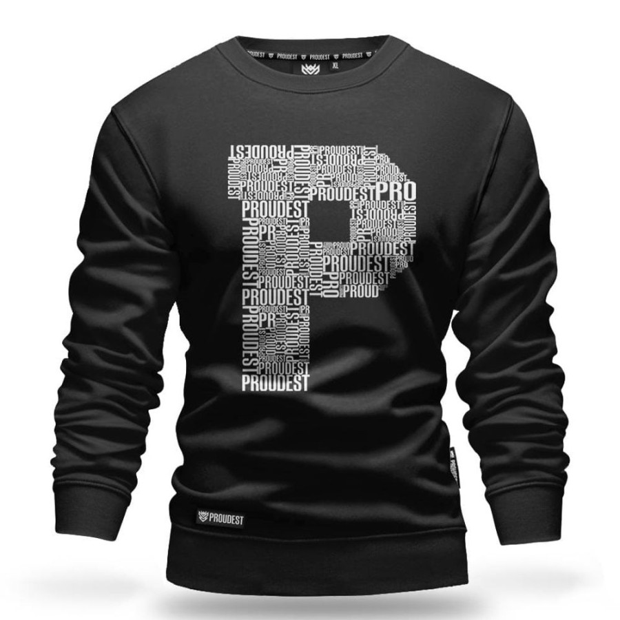 Mezczyzna Proudest | Bluza Klasyczna P Black