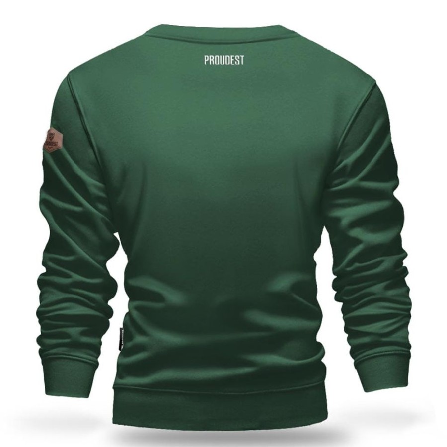 Mezczyzna Proudest | Bluza Klasyczna Wings Dark Green