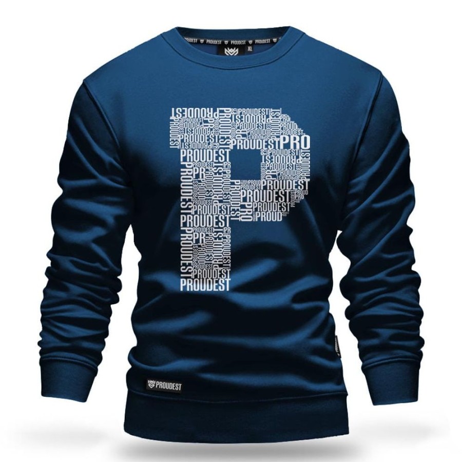 Mezczyzna Proudest | Bluza Klasyczna P Dark Blue