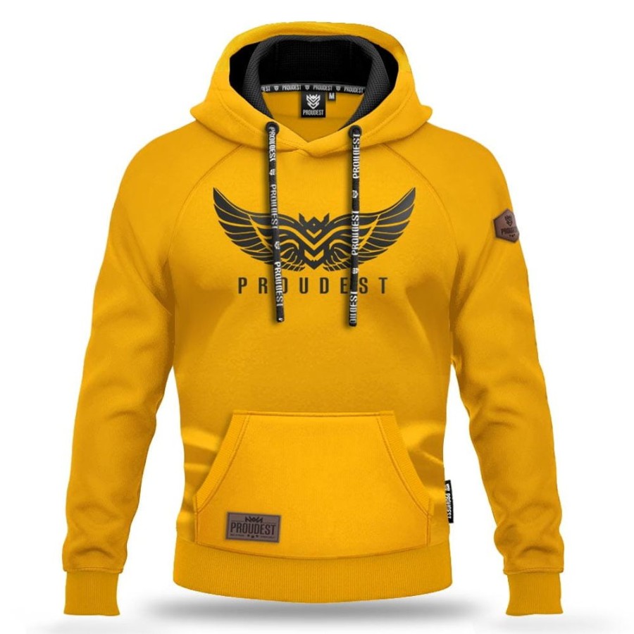 Mezczyzna Proudest | Bluza Kangurka Wings Yellow