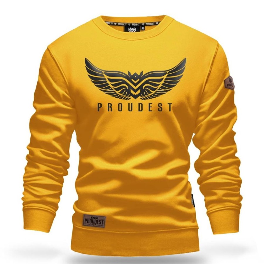 Mezczyzna Proudest | Bluza Klasyczna Wings Yellow